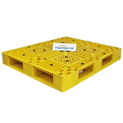 가벼운 HDPE 그리드 팔레트 노란 플라스틱제 팰릿 120x100x15cm