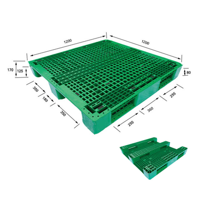 4 방법 과중한 업무 플라스틱제 팰릿 창고 사용 네스테이블을 녹색으로 만드세요