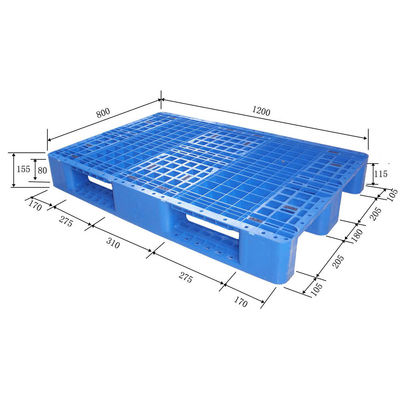 과중한 업무 인더스트리얼 오래가는 Hdpe 찌그러짐 변형 철강은 유럽 플라스틱제 팰릿을 보강했습니다